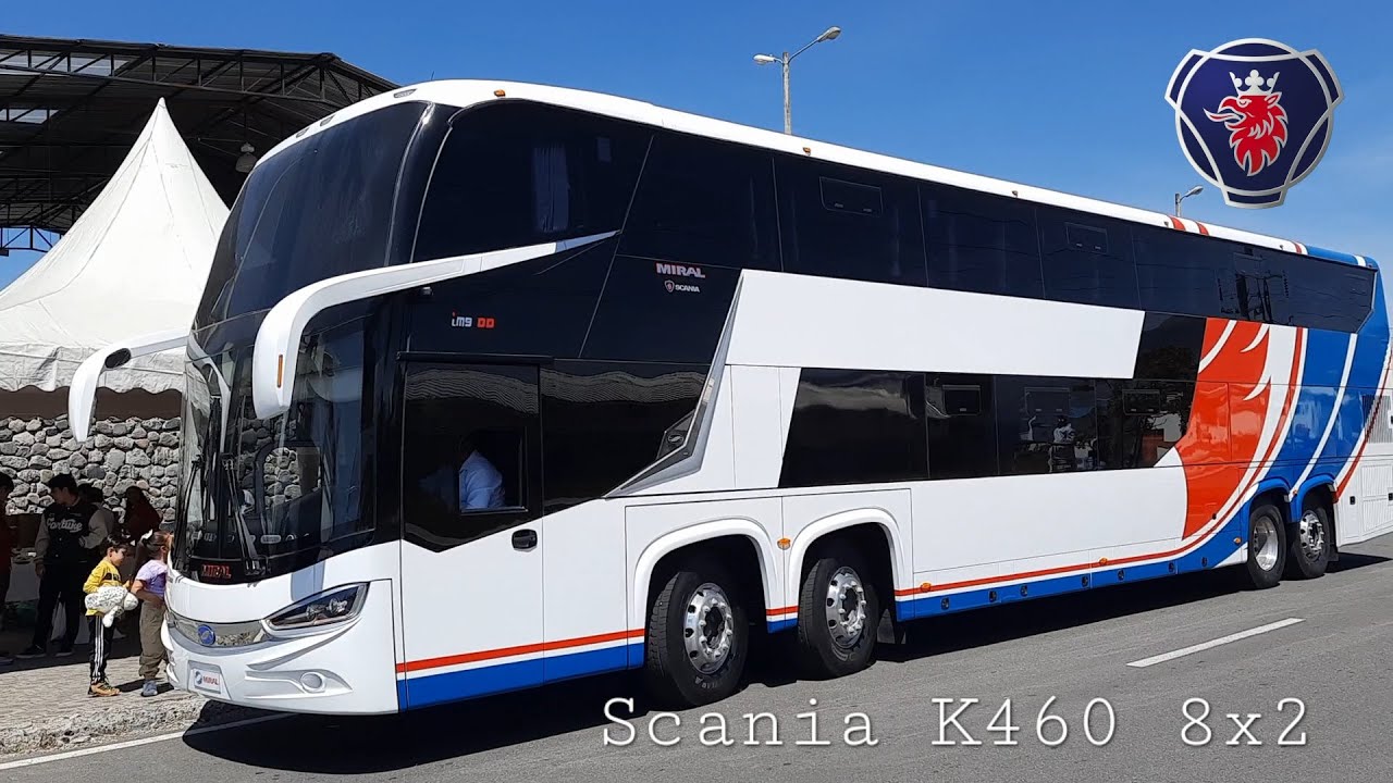Primer Bus Doble Piso Scania K460 8x2 construido en Ecuador por Carrocerías Miral IM9DD