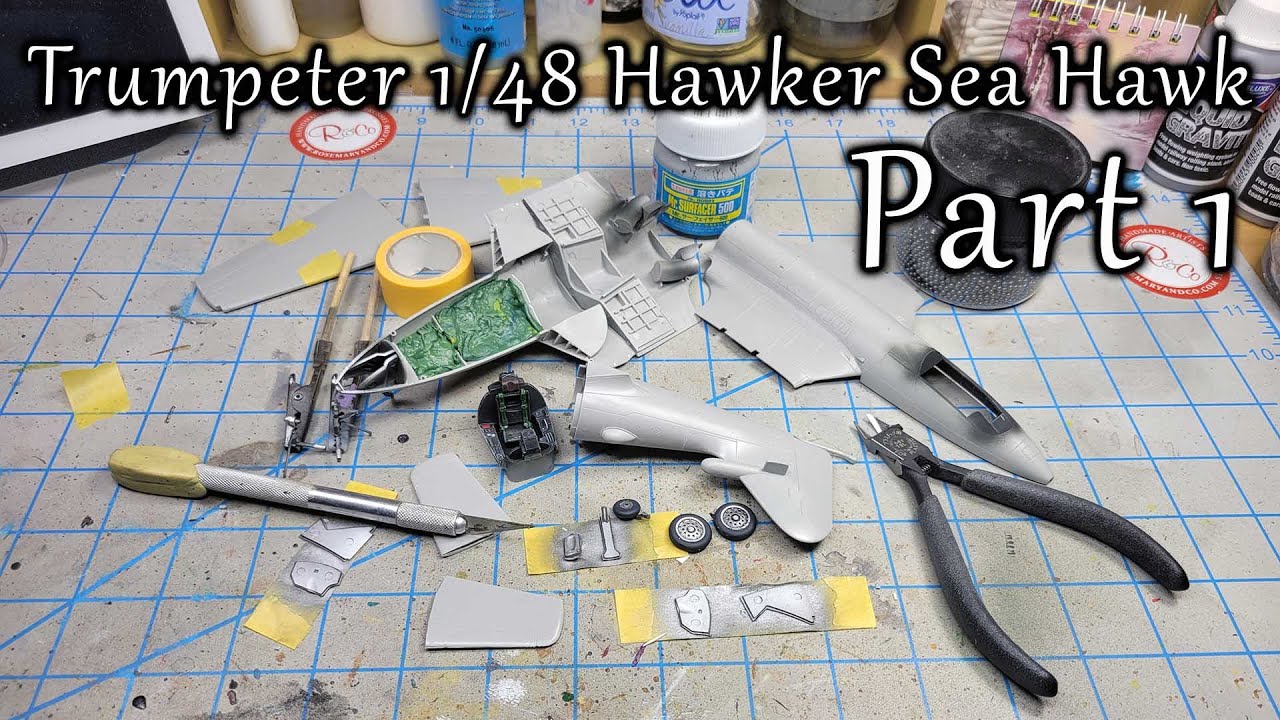 vlog 25-02: Trumpeter 1/48 Hawker Sea Hawk Part 1