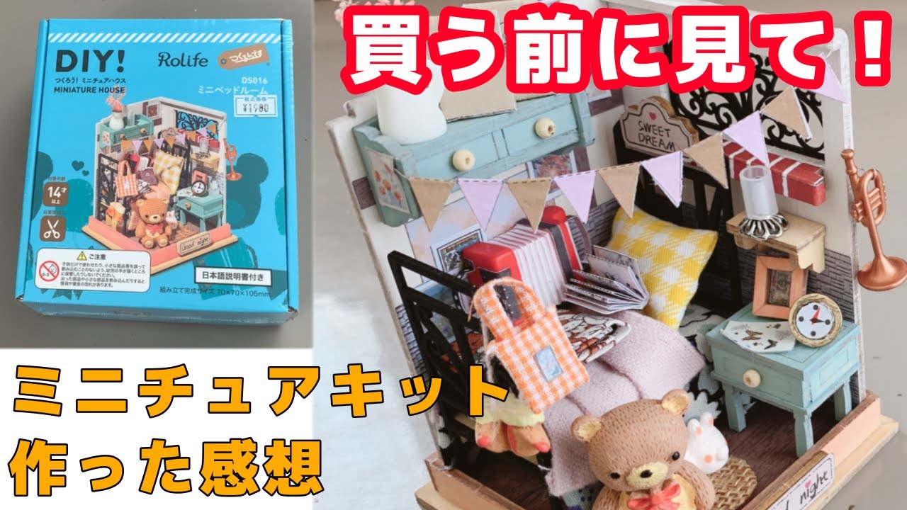 【解説動画】買う前に見て！！ミニチュアキットを作った感想を述べる会