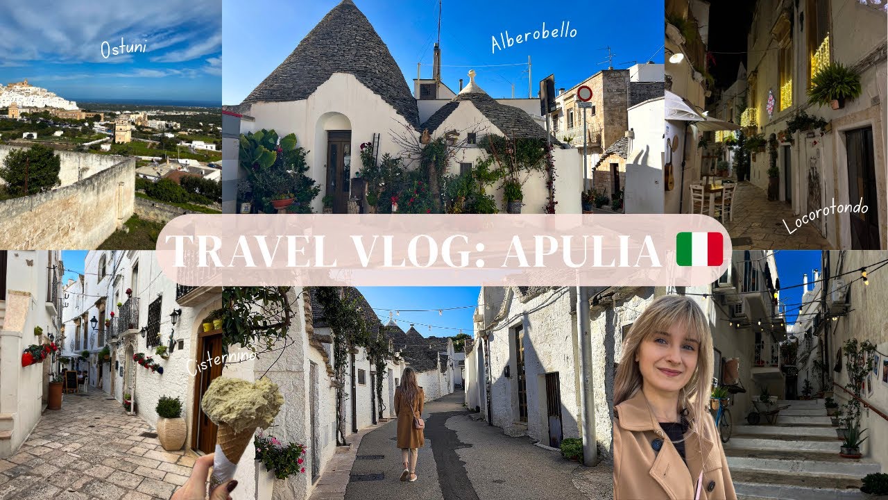 Apulia Włochy 🇮🇹: Alberobello, Ostuni, Locorotondo i Cisternino – Road Trip | Travel Vlog #2