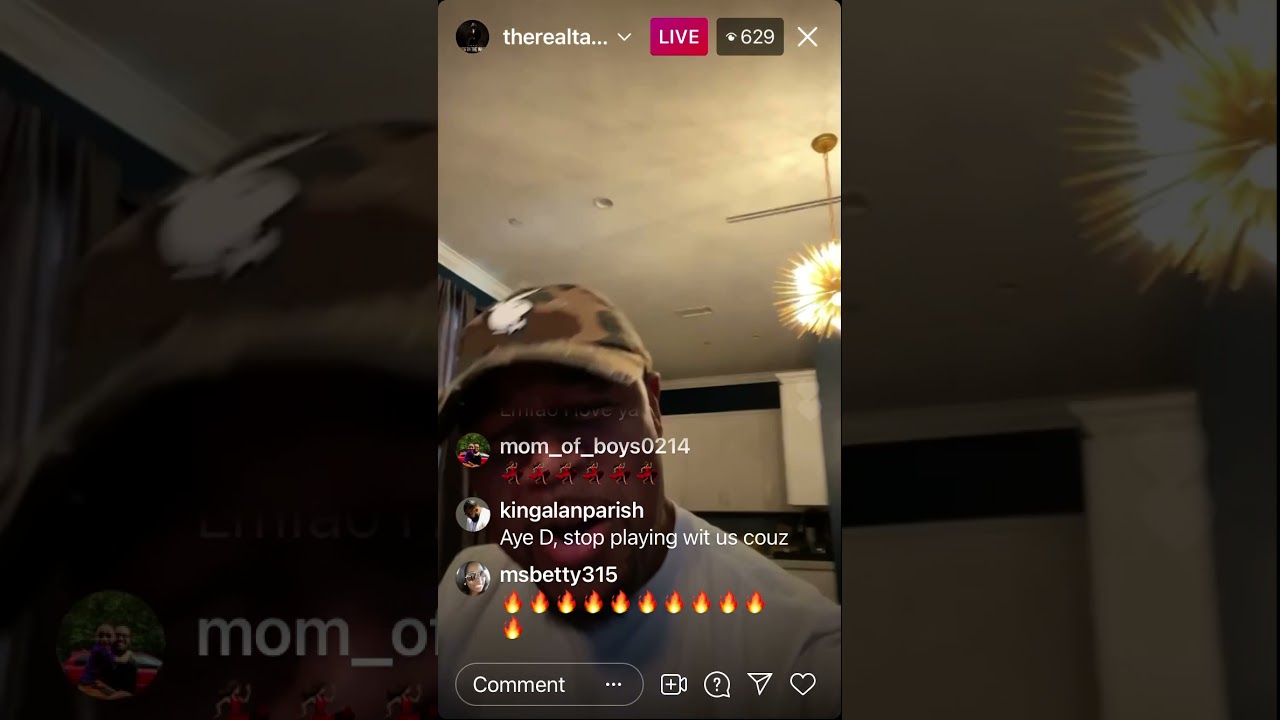 Tank live on instagram