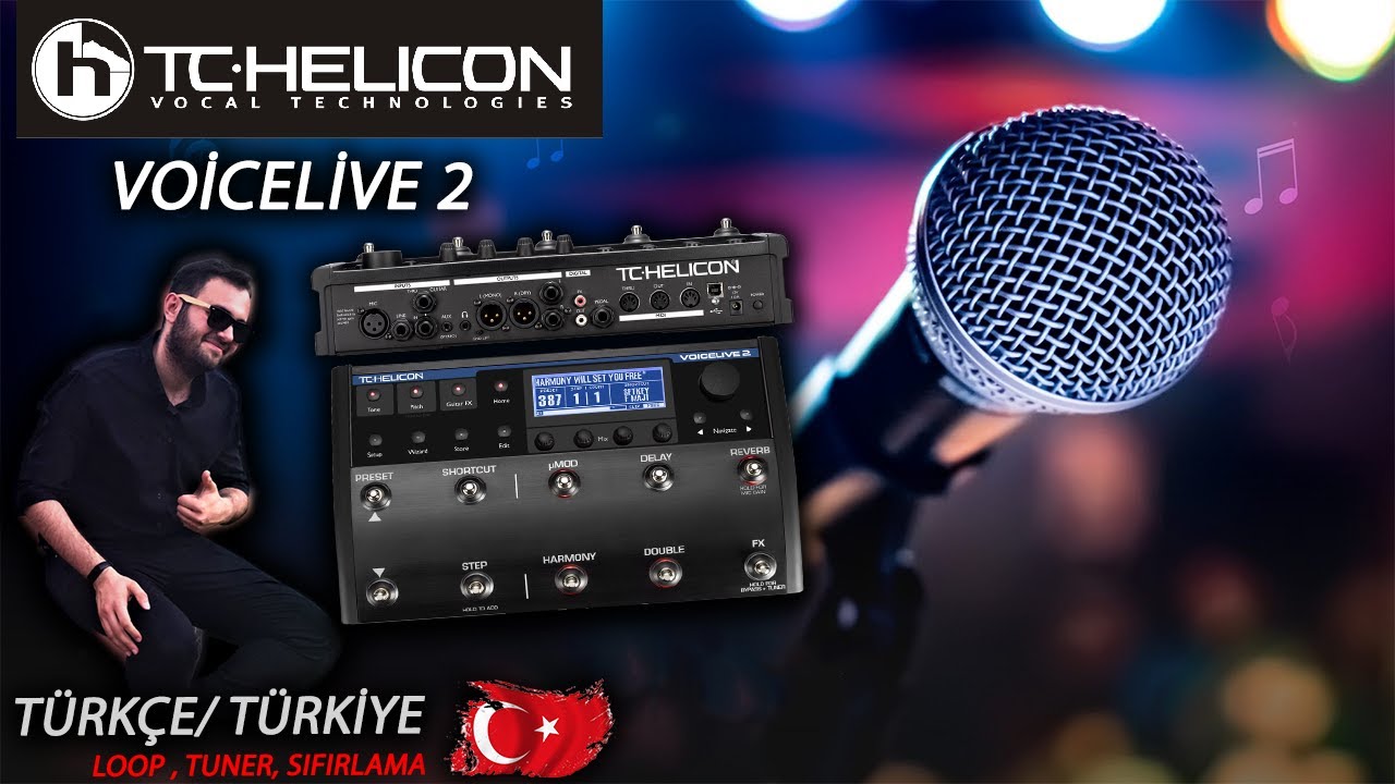 TC Helicon VoiceLive 2 Türkçe TÜRKİYE ( Sıfırlama , Loop ,Tuner....)