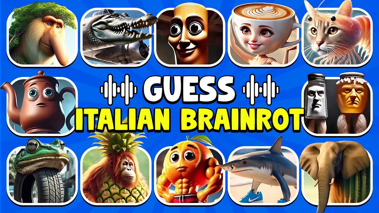 Guess ITALIAN And INDONESIAN Brainrot Animals Memes | Brainrot Quiz
