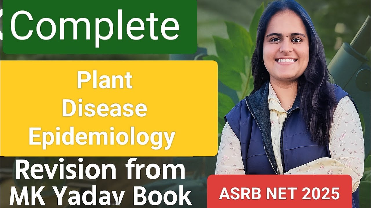 Plant Disease Epidemiology | ASRB NET 🎯 | Plant Pathology | Hindi Explanation
