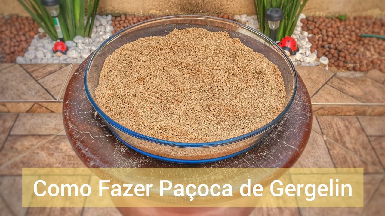 Como Fazer Paçoca de Gergelin