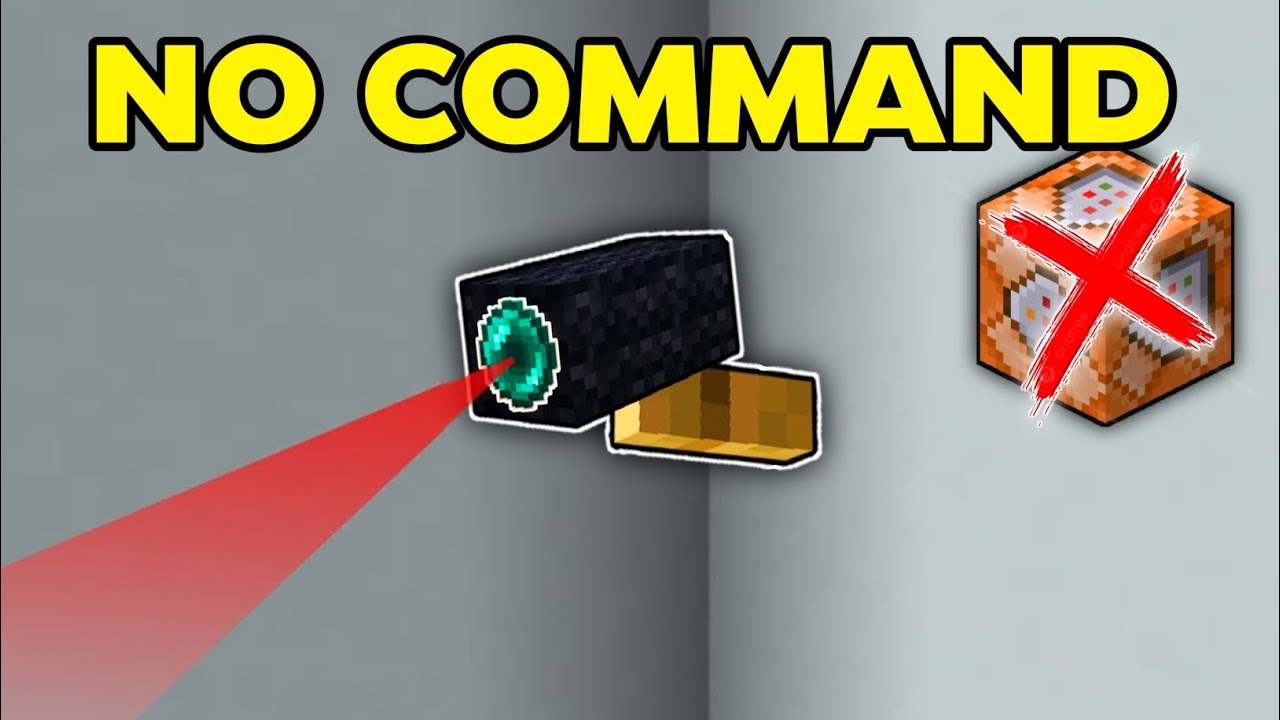 Minecraft: Working Security Camera Tutorial For Bedrock! (No MODS/COMMANDS)