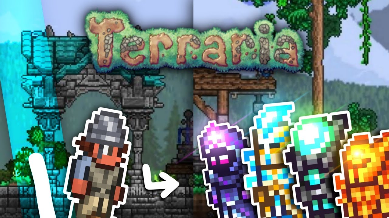 اپیزود آموزشی تراریا قسمت اول | رفتن به غار و ساختن سلاح🍃 terratia 1.4