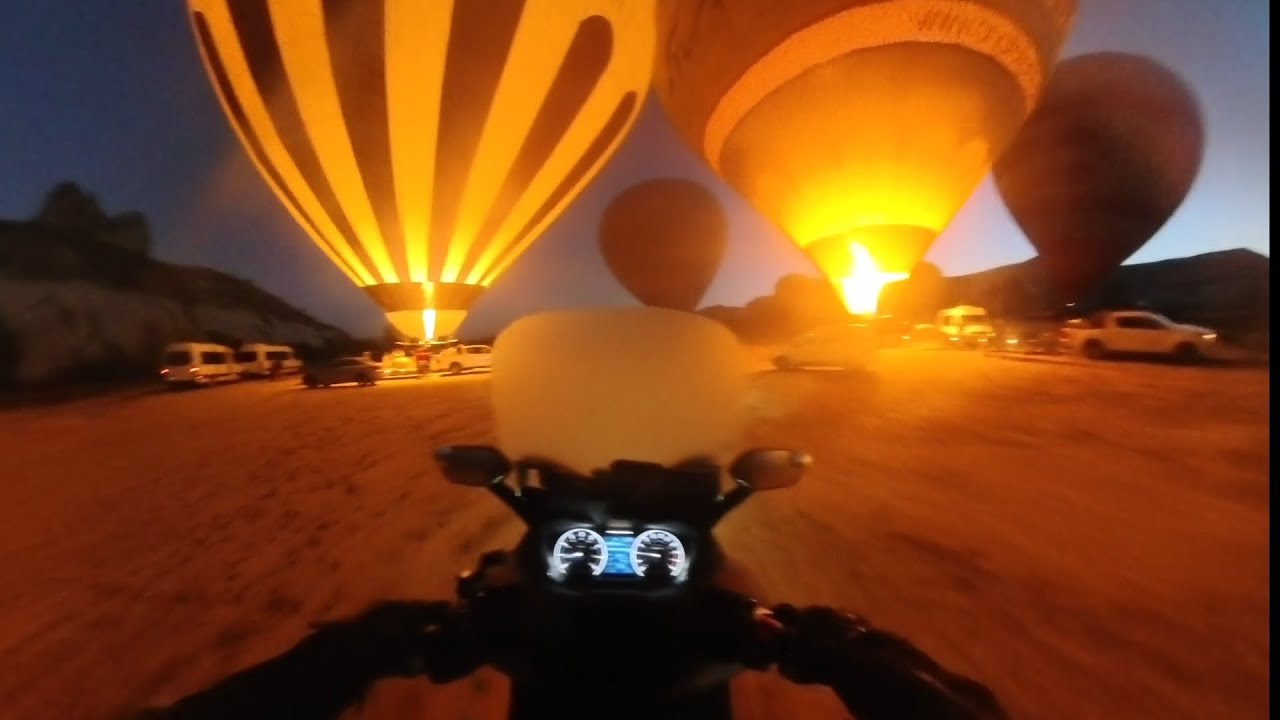 KAPADOKYA/GÖREME BALONLARIN KALKIŞ ANI VE ZORLU YOLCULUK