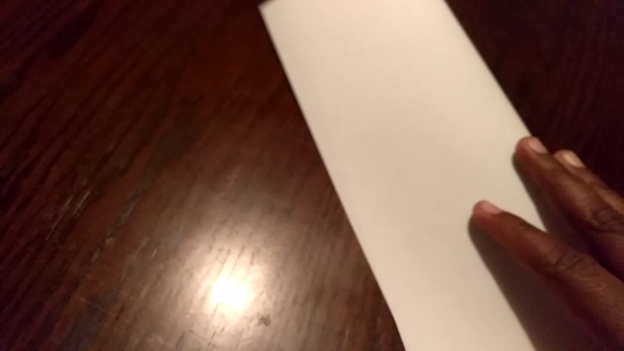 How to fold a sheet of paper (horizontally)