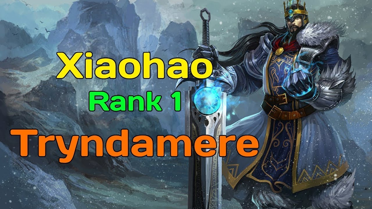 RANK 1 TRYNDAMERE - DETROYING DIAMOND RANK WITH OVER 20 KILLS - XIAOHAO TRYNDAMERE VS OLAF