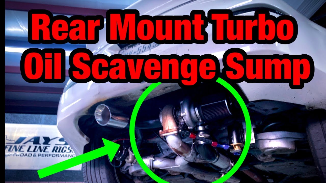The big problem with rear mount turbos! - Oil scavenge sump tank