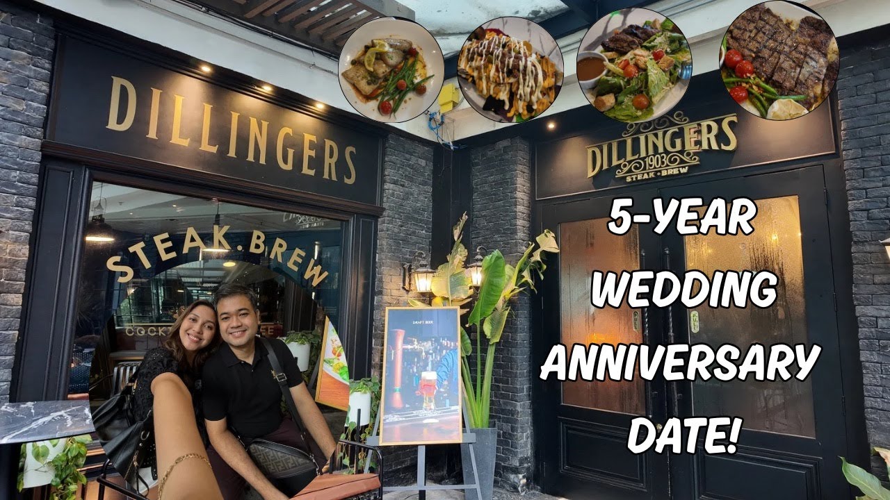 Trying DILLINGERS STEAK on our ANNIVERSARY! | Dan and Dowen
