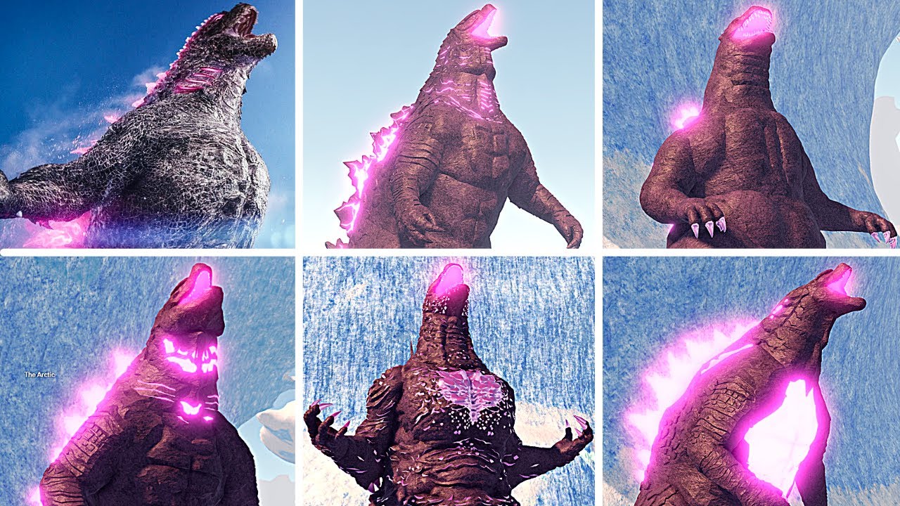 TOTAL GODZILLA *melhor roar e cena no jogo* Godzilla x Kong em KAIJU UNIVERSE | Referências
