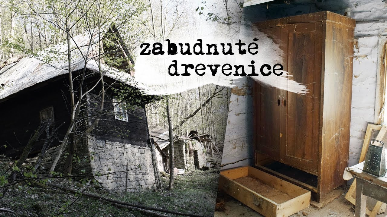 Zabudnuté opustené drevenice v lese