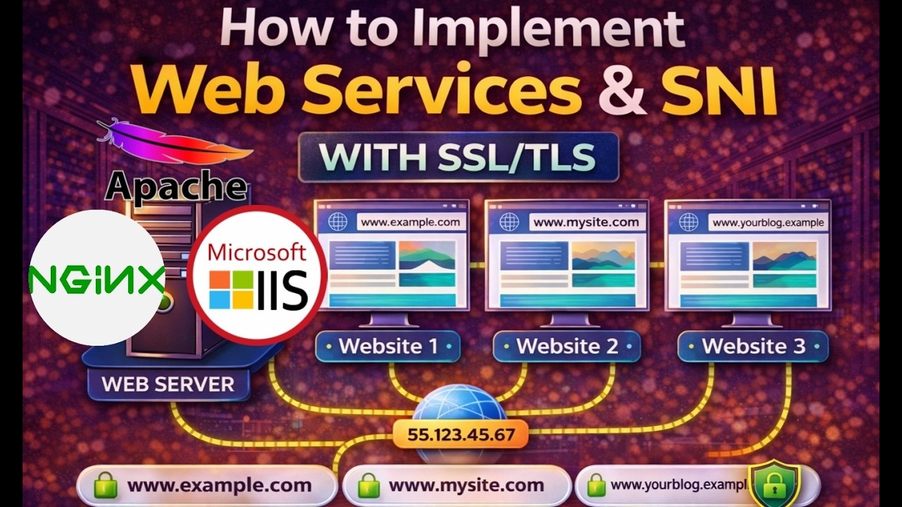 How To Setup Web Server and Services SSL SNI Apache vs NGINX vs IIS #webseries #education #server