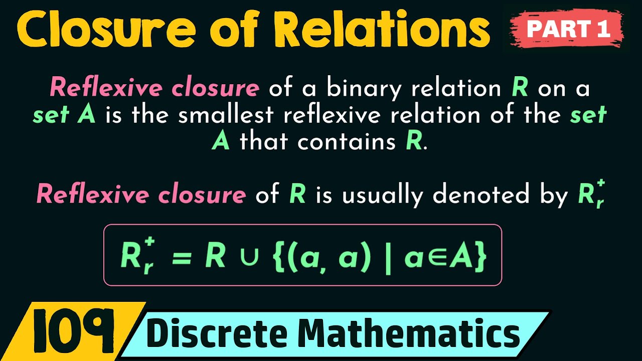 Closure of Relations &ndash; Part 1