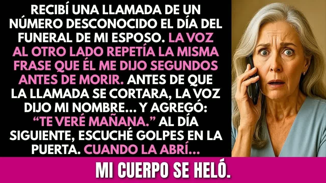 “Te veré mañana”, dijo la voz en el día que murió mi esposo. Al día siguiente, tocaron la puerta...