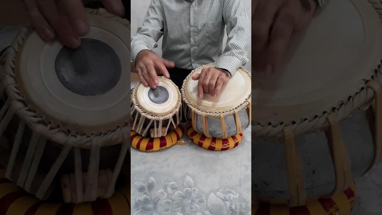 قاعده کامل فصل اول تین تال بصورت آهسته .