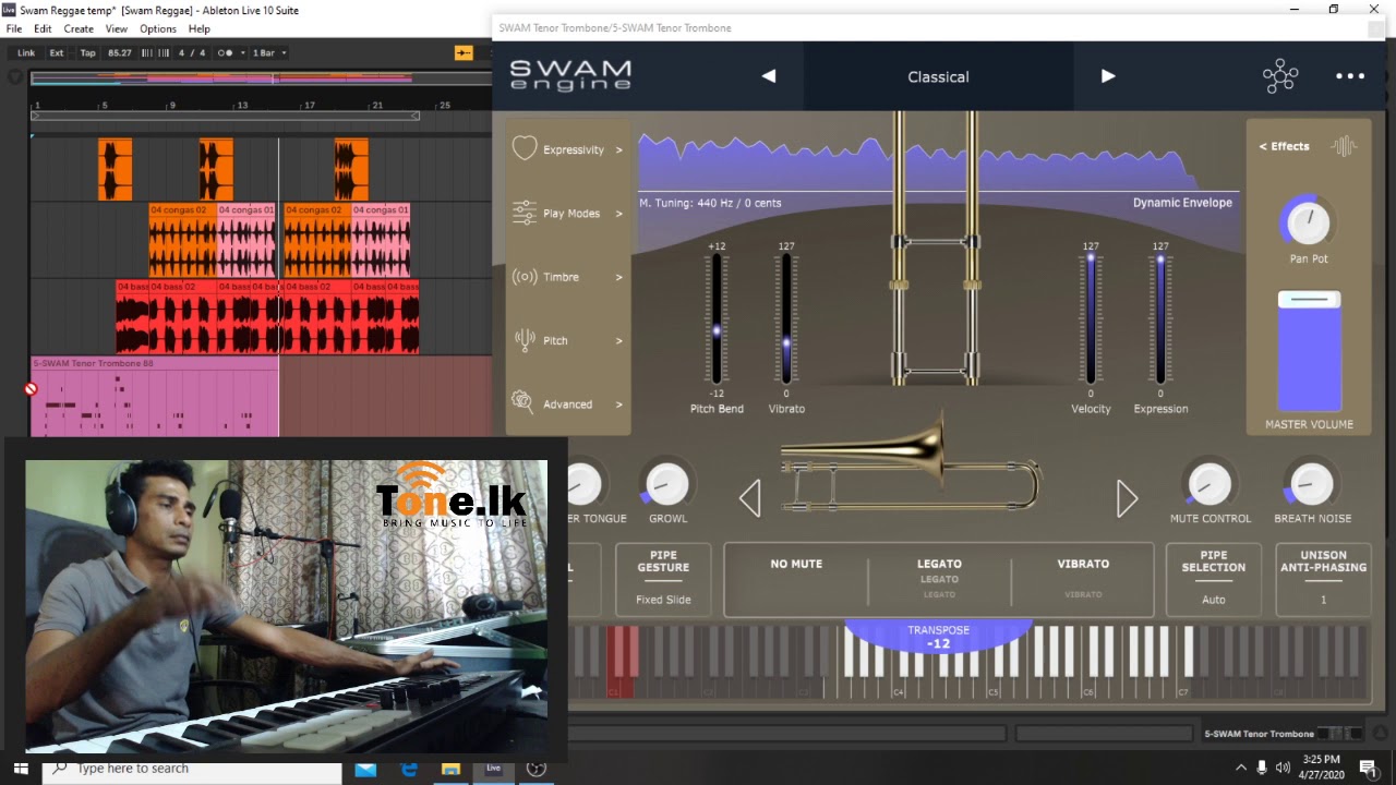 SWAM Tenor Trombone Workflow