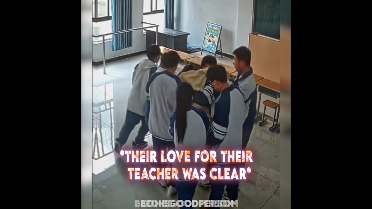 CARING STUDENTS SAVE THEIR TEACHER 🥹❤️&zwj;🩹. #shorts #wholesome