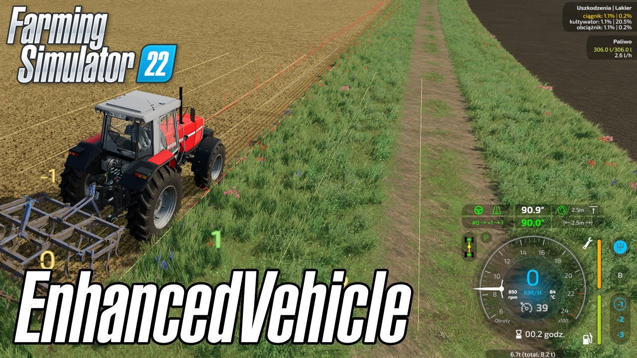 [PORADNIK] FS22 EnhancedVehicle - NAPĘDY , RĘCZNY, GPS