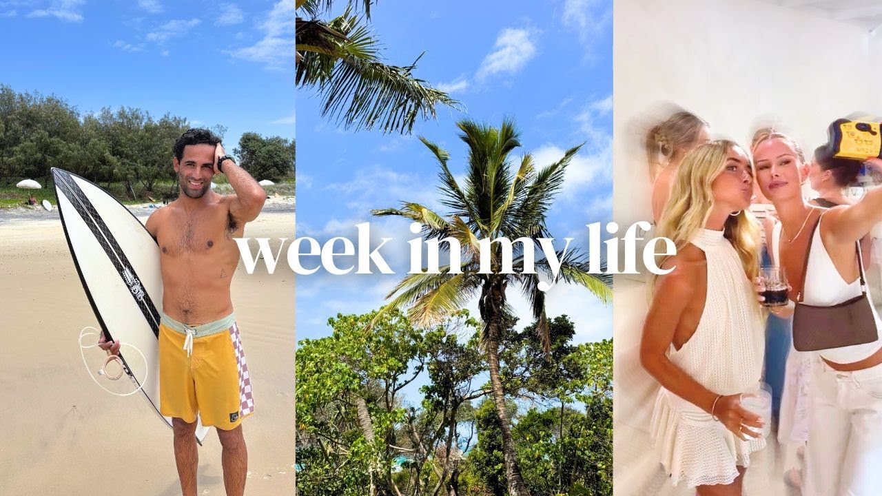 weekly vlog 🩵 | building a business with my bf, Gold Coast life, girls dinner, beach days...