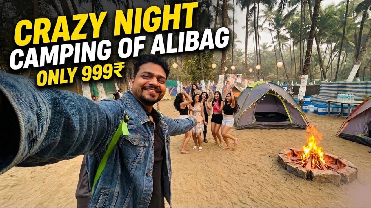 Madness at Arabian Sea Camping⛺️Revdanda Guide 😍 Alibaug Weekend Trip | Mumbai