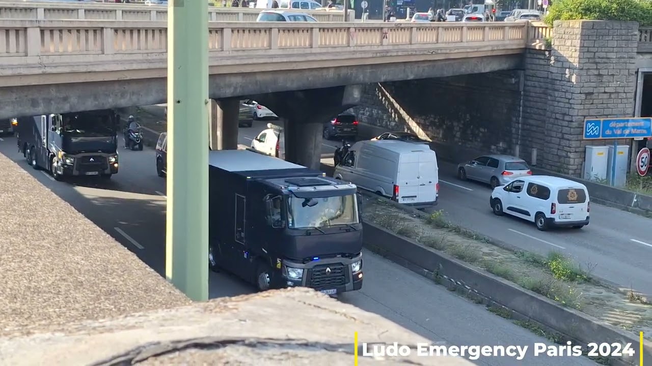 Paris Convois Banque de France en urgence sur le Périphérique compilation