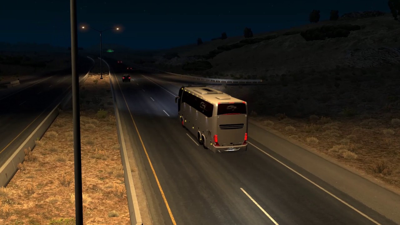 American Truck Simulator Bus trip to San Antonio with Marcopolo Paradiso G7 LD 6x2