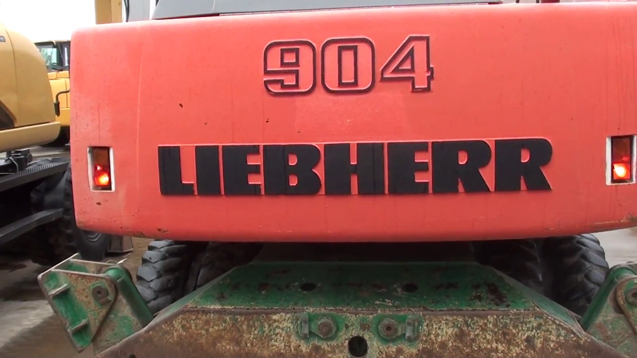 Диагностика колесного экскаватора LIEBHERR A904