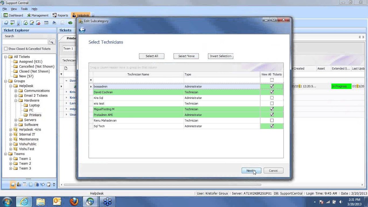 BOSS Help Desk Overview Training