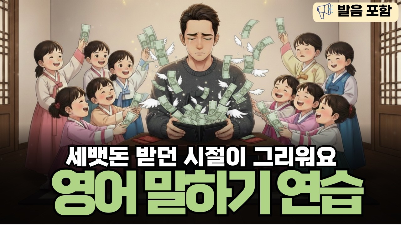 세뱃돈 받던 내가 주는 입장 된 영어 스토리 | 영어회화  | 영어 말하기 연습