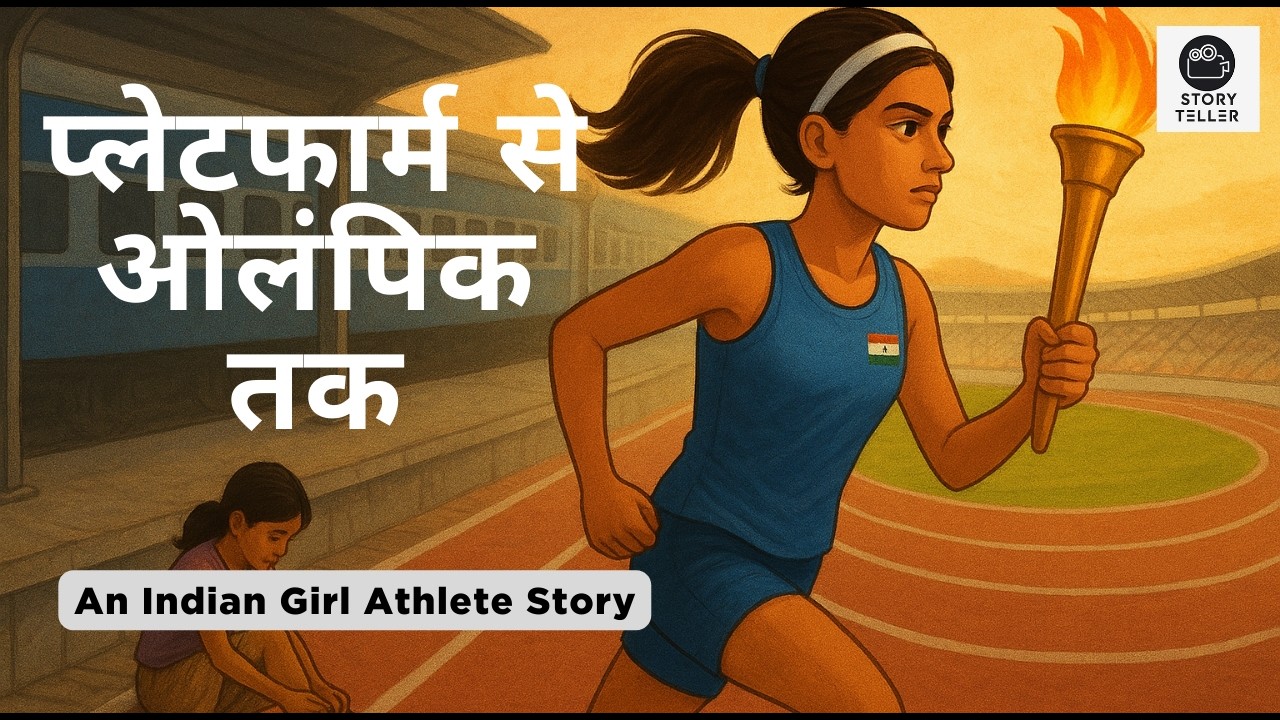 प्लेटफार्म से ओलंपिक तक - Inspiring Story of an Indian Girl Athlete. Sports Motivational Hindi Story