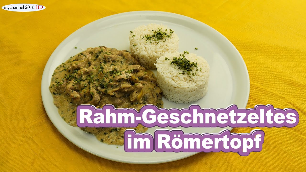 Rahm Geschnetzeltes aus dem Römertopf