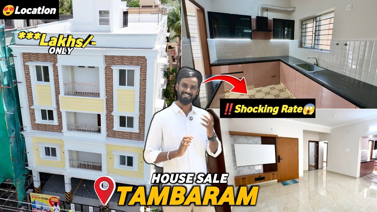 Shocking Rate😱Flats for sale in Chennai Tambaram🏡Near Railway station😍Close to Main🔥