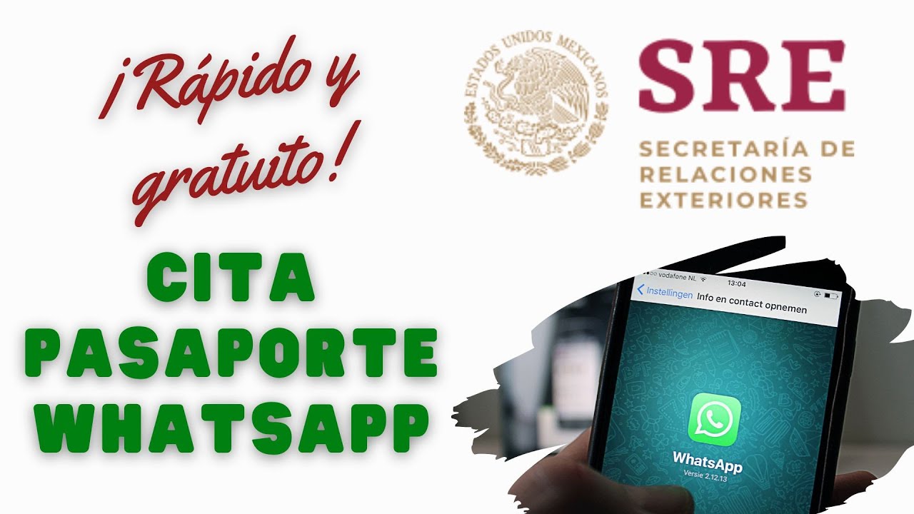 ¡Ya puedes sacar tu cita de Pasaporte por WhatsApp! Te explicamos el paso a paso.