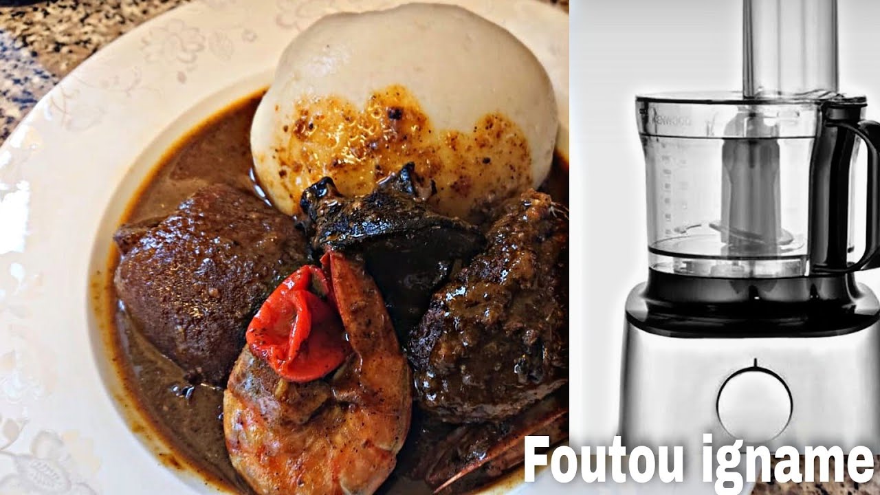 Foutou igname au mixeur/foutou igname pour debutant #foutoubenguiste