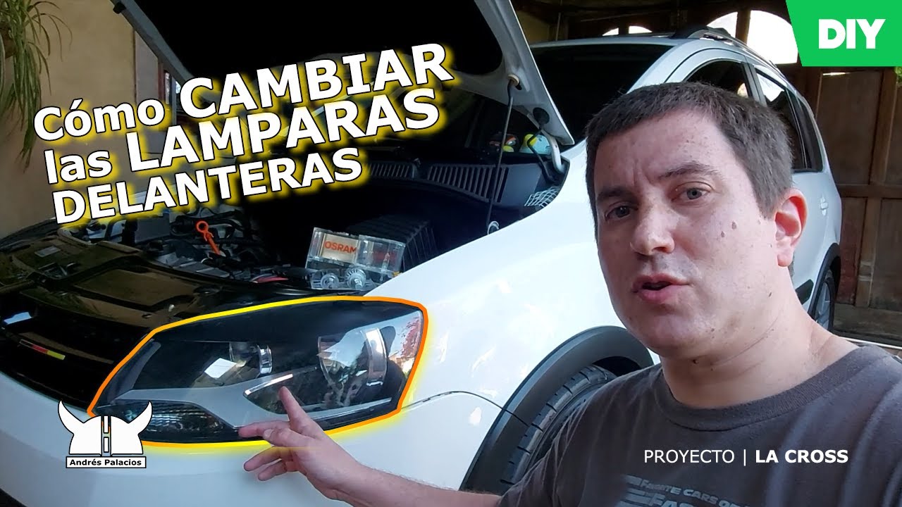 Como CAMBIAR las LAMPARAS de los faros DELANTEROS | VW Suran/Fox