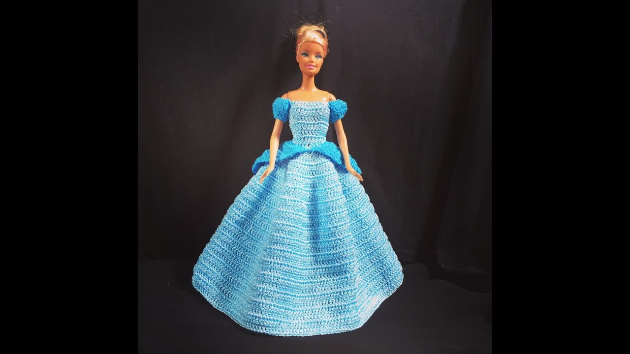 Vestido da Cinderela /croche -LiiArt