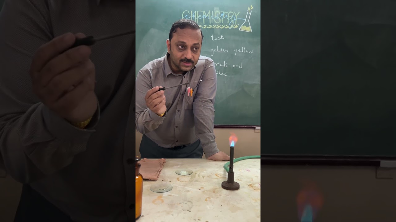 Flame test for Sodium salt#experiment #flametest#Chembyprashantsir#chemistry