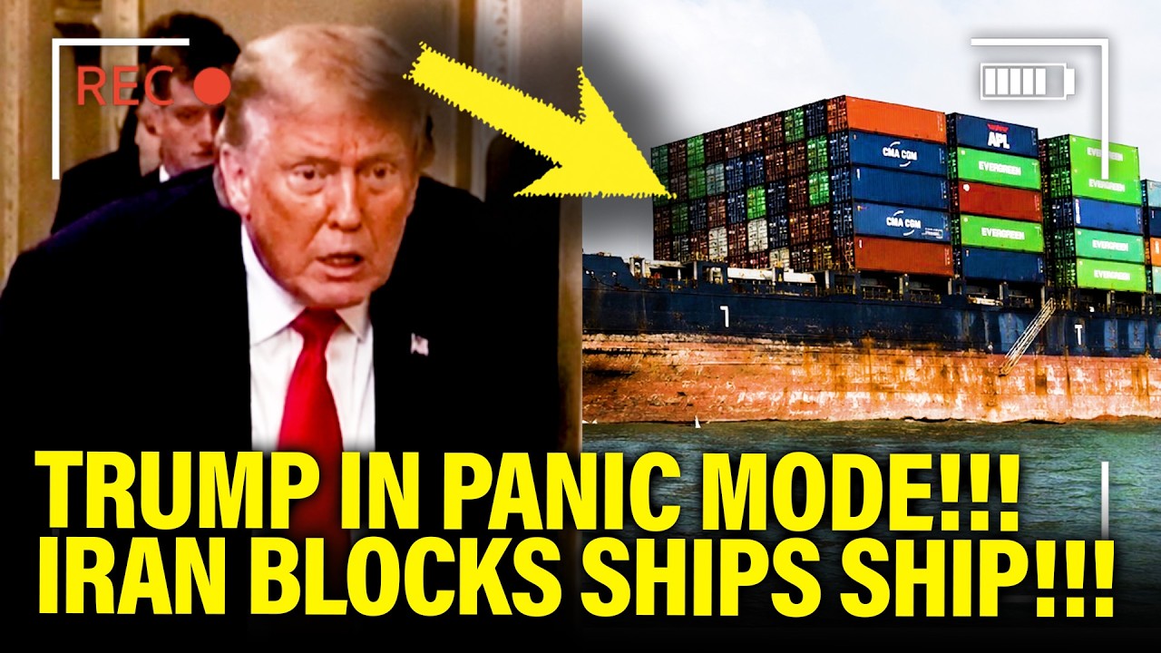 Trump PANICS as Iran BLOCKS SHIP!!