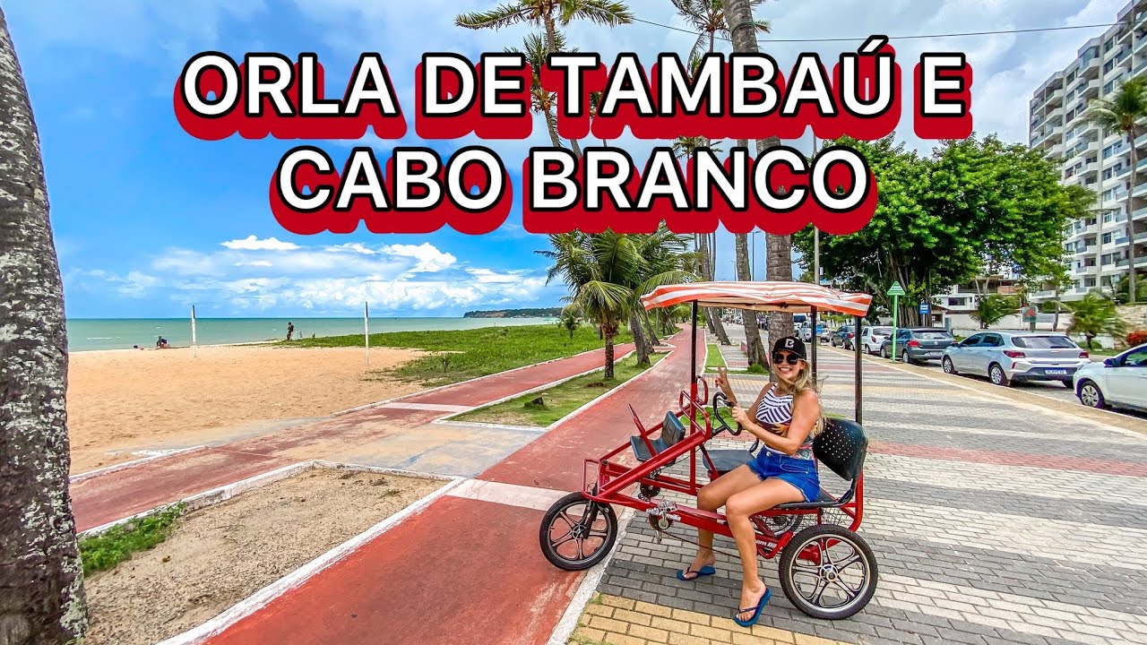 ORLA DE TAMBAÚ E CABO BRANCO EM JOÃO PESSOA: passeio de triciclo