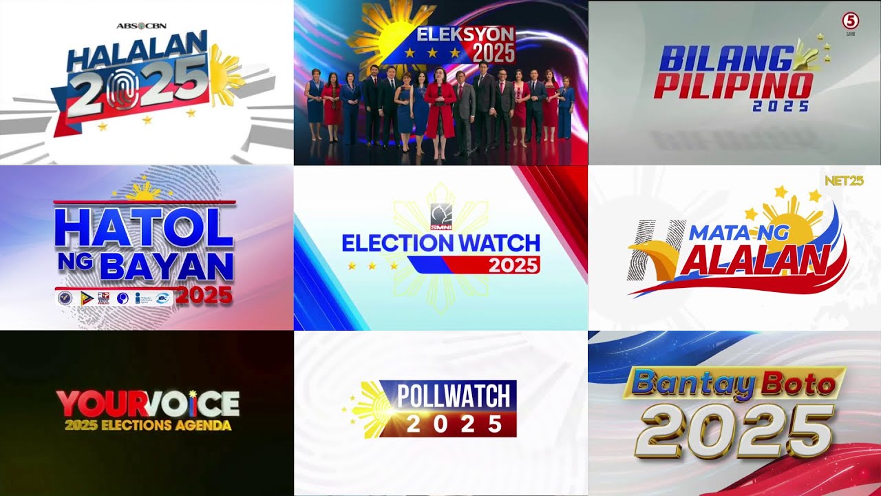 Philippine TV Election Coverage Openings Compilation (2025)