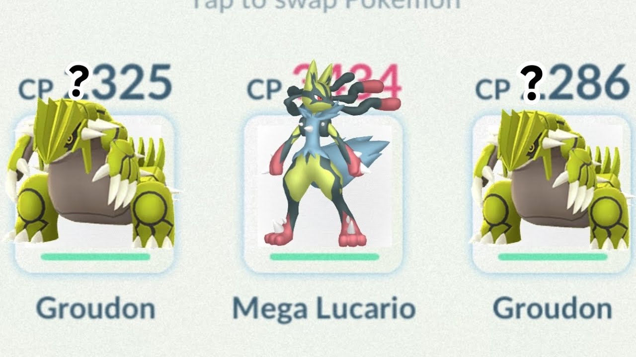 😱Use SHINY✨ NEGA LUCARIO SHINY✨ GROUDON battle in Pokemon go | weather trio groudon #battle #groudon