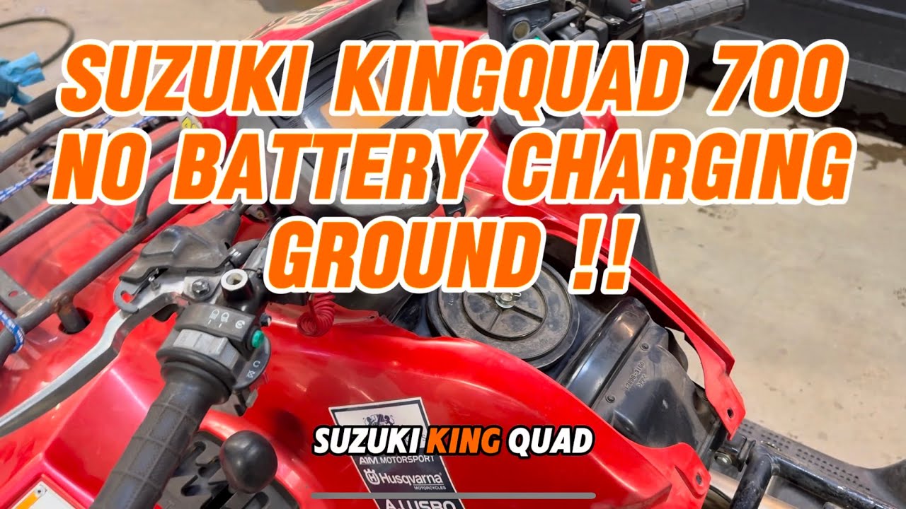 Квадроцикл Suzuki King Quad 700 не заряжается, проверьте заземление.