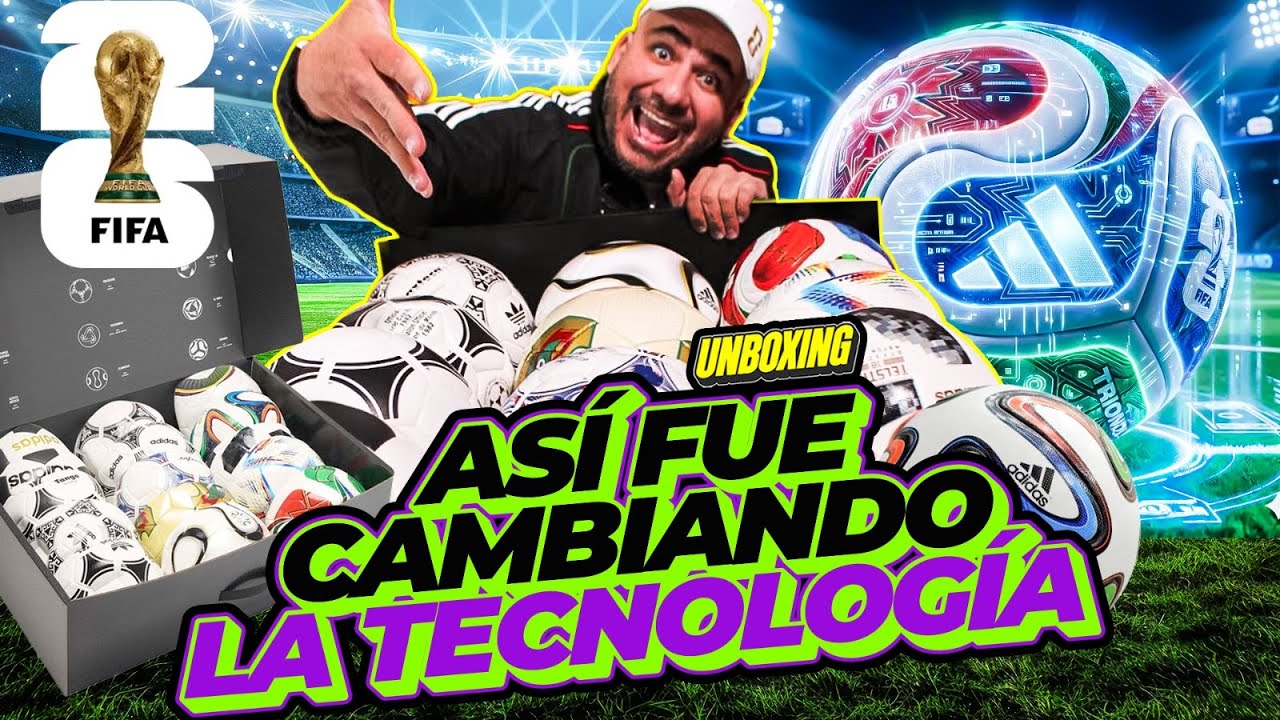 Colección de balones oficiales de juego de todos los mundiales con adidas. De 1970 al 2026 #Unboxing