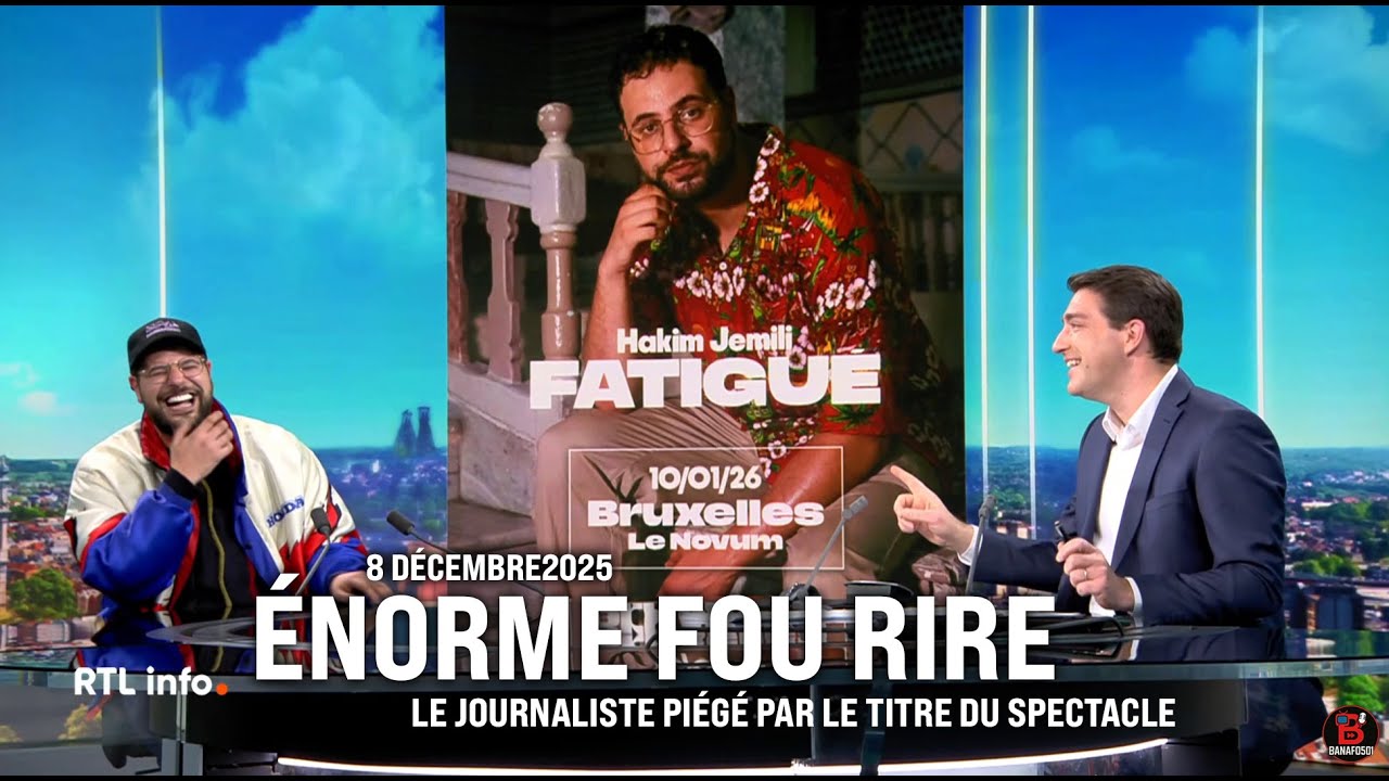 L'Enorme fou rire d'Hakim Jemili en promo en Belgique gr&acirc;ce &agrave; son spectacle 