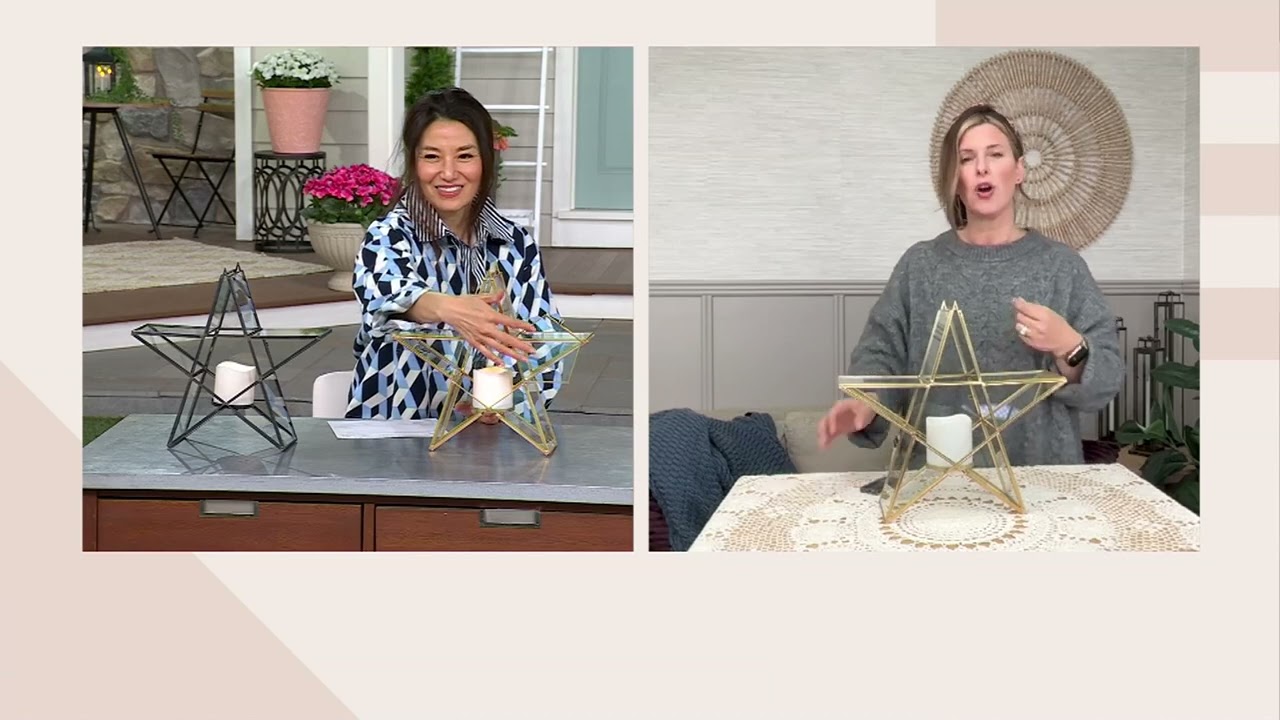 Home Reflections Flameless Star Lantern on QVC