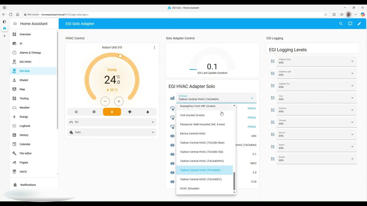 Unlock HVAC Automation &ndash; EGI Solo Adapter + Home Assistant Guide