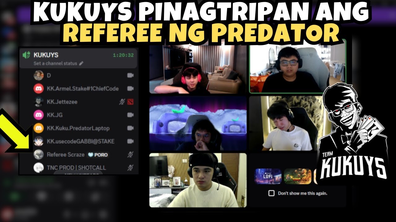 KUKUYS, PINAGTRIPAN ANG REFEREE NG PREDATOR TOURNAMENT | LAUGHTRIP KULITAN AND QNA